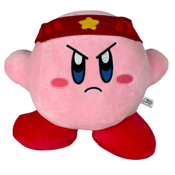 Nintendo Kirby Ninja Karate Mad Angry Face Limited Edition Large Sized Plush 12” - Picture 2 of 15